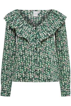 ICHI Skjorte - IHGLOVER SH, Multi Color Holly Green